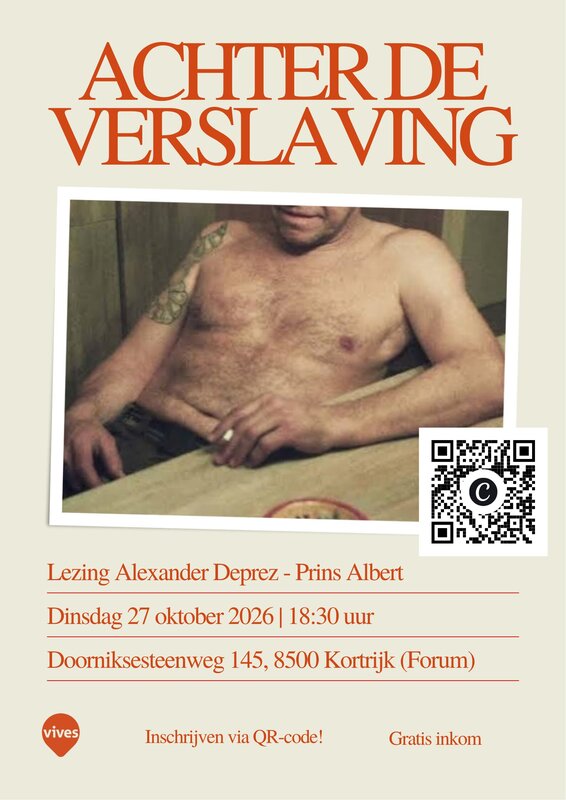 Voordrachten Lezing  Achter verslaving  - Alexander Deprez