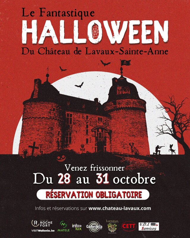 Ontspanning Fantastische Halloween 6ᵉ editie Kasteel Lavaux-Sainte-Anne