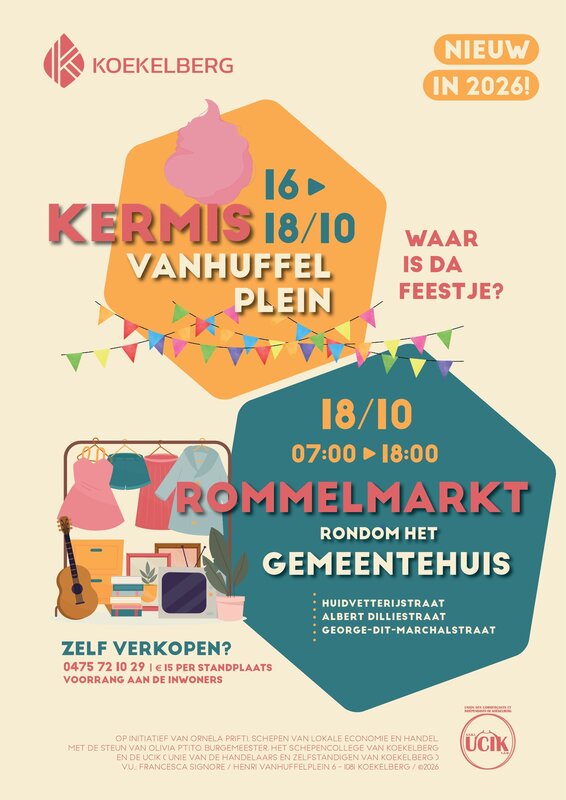 Rommelmarkt rondom gemeentehuis