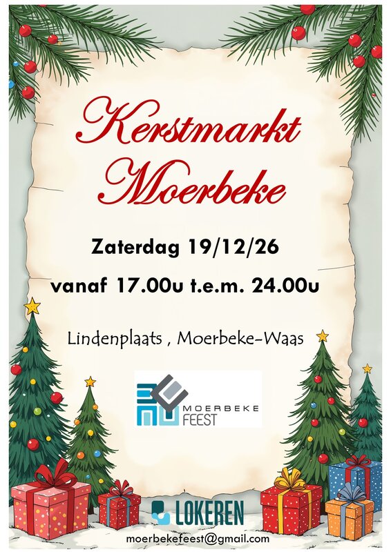 Kerstmarkten Kerstmarkt Moerbeke feest