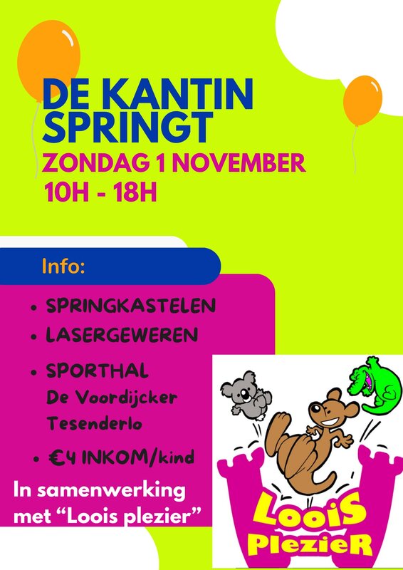 Ontspanning De kantin springt