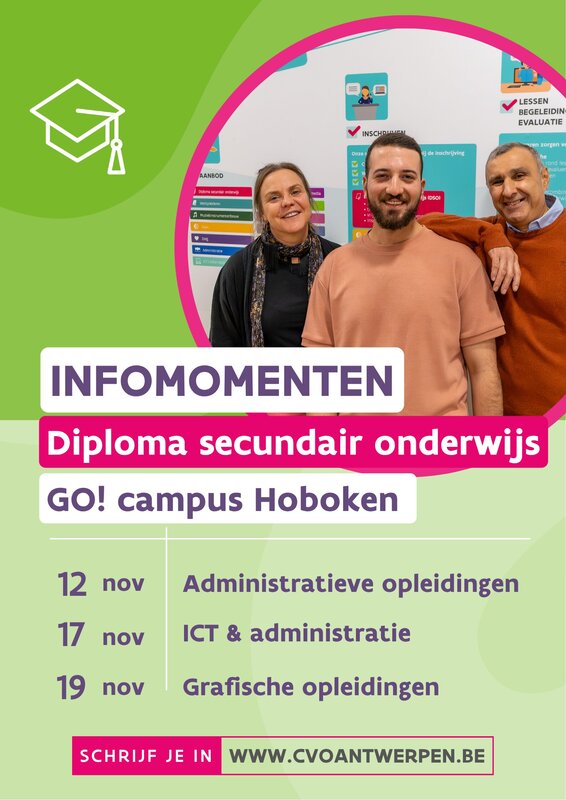 Workshops Infomomenten diploma secundair onderwijs