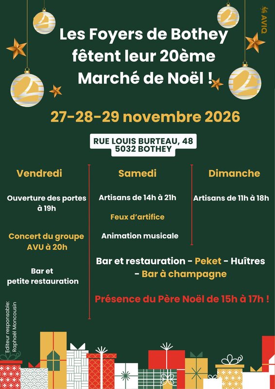 Kerstmarkten Les Foyers Bothey viert 20e editie de kerstmarkt!