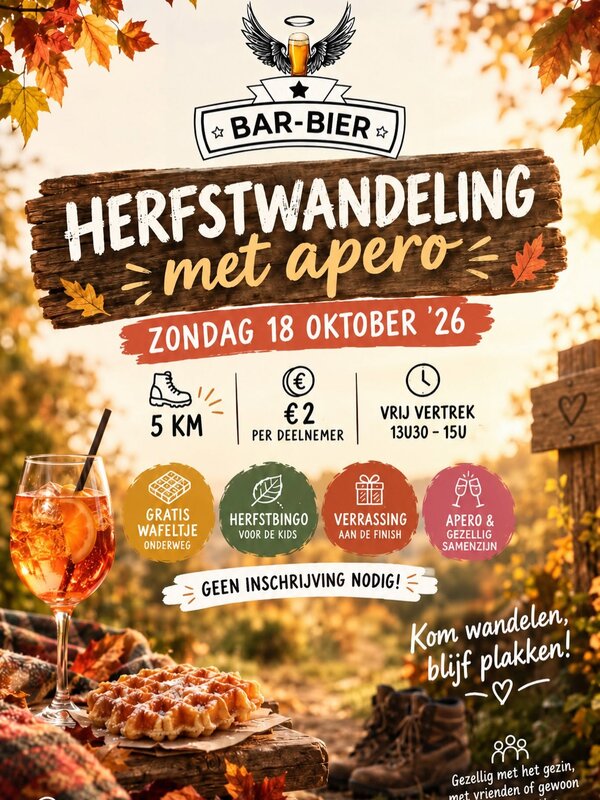 Ontspanning Herfstwandeling apéro