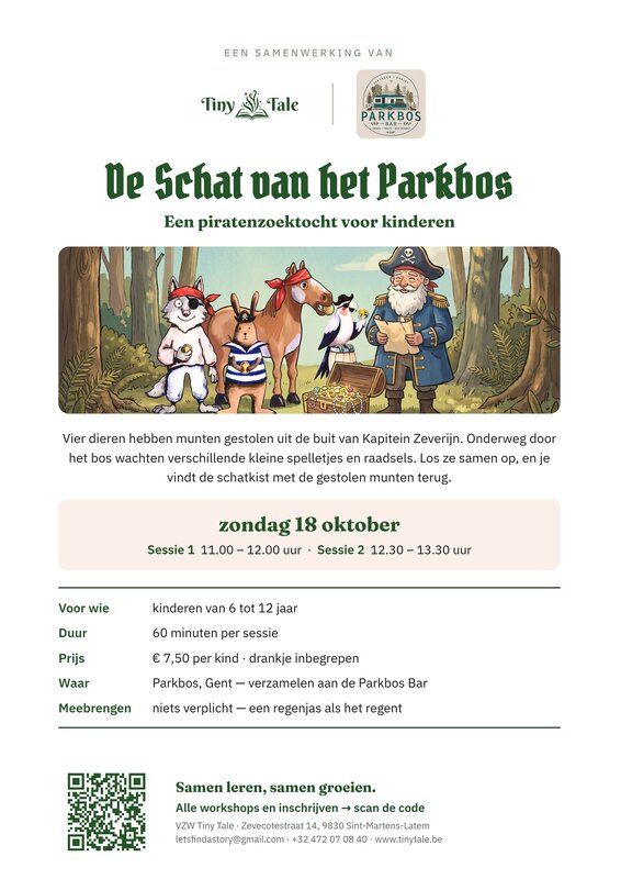 Workshops De schat het parkbos