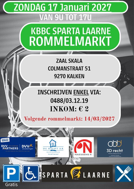  Kbbc Sparta Laarne Rommelmarkt