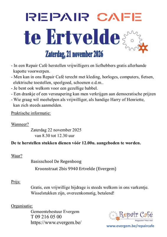 Workshops Repair Café