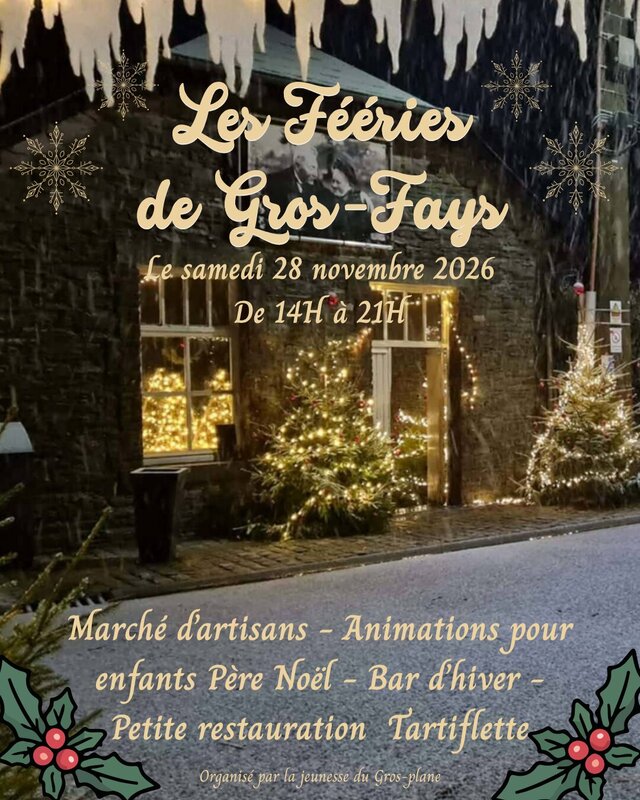 Kerstmarkten De betoveringen Gros-Fays