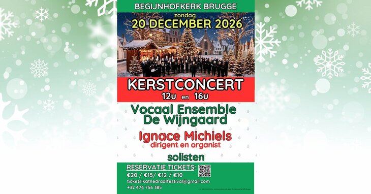 Concerten Beleef kerstmagie een Kerstconcert Brugges meest sfeervol plekje