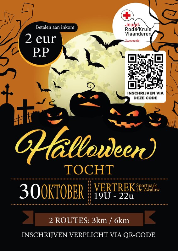 Ontspanning Halloweentocht Zwevezele