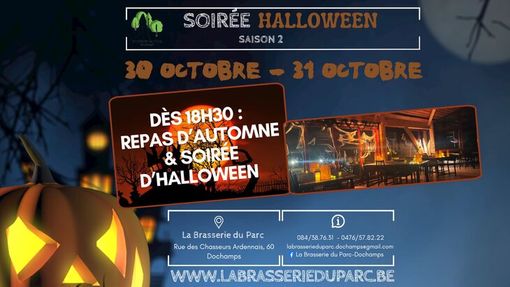 Ontspanning Herfstmenu & Halloweenavond brasserie Parc