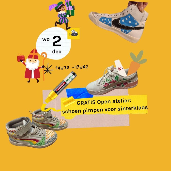Workshops Open atelier: pimp schoen voor sinterklaas