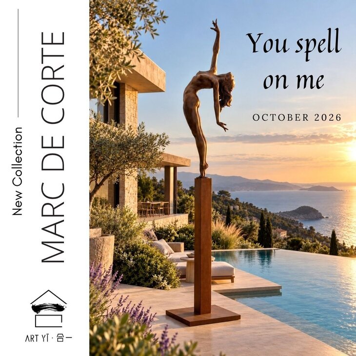Tentoonstellingen Marc Corte: "You Spell Me" tentoonstelling bronzen sculpturen da