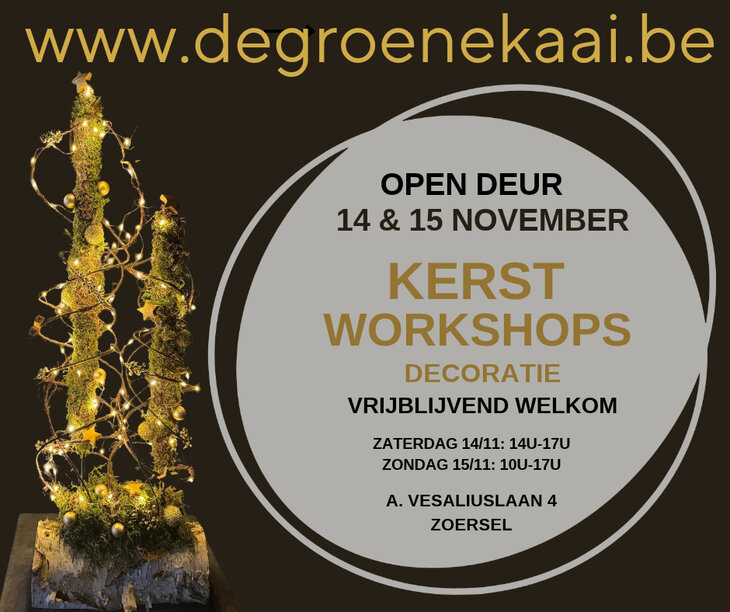Workshops Open deur Kerst winter workshops bloemschikken