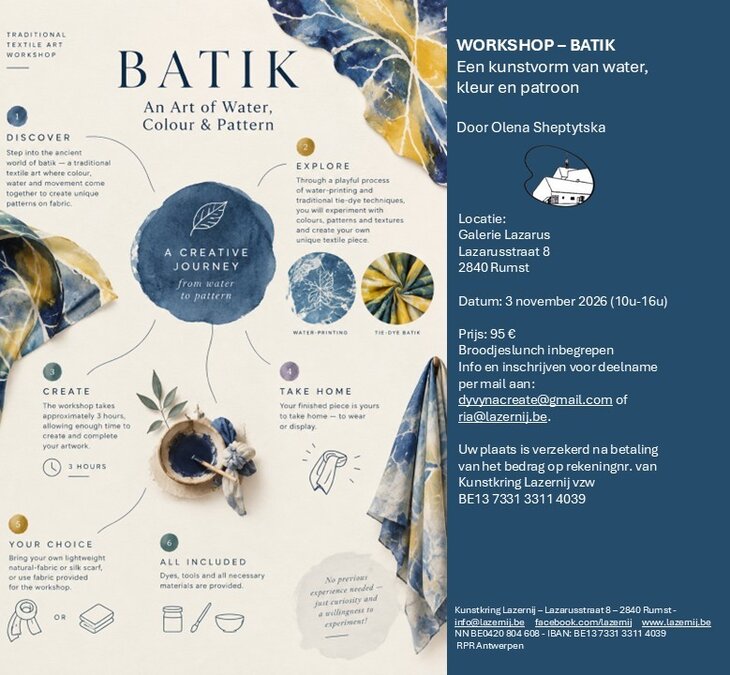Workshops Batik (schilderen zijde)