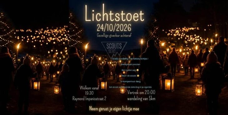 Ontspanning Lichtstoet zaterdag aanstaand