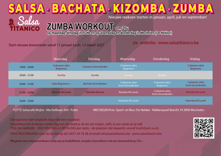 Workshops Salsa Cubaanse Beginners gevorderden lessen reeks