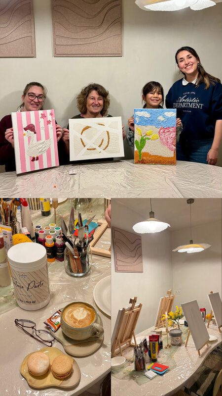 Workshops Paint & Coffee Creatieve schilderworkshops Vanni Café