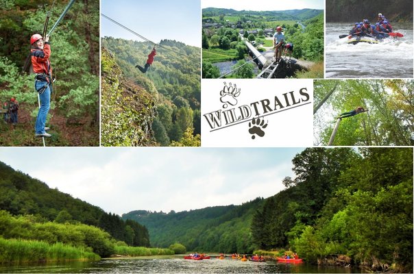 Ontspanning Wildtrails: Adventure, lasergame, kajak, rafting, speleo, ...
